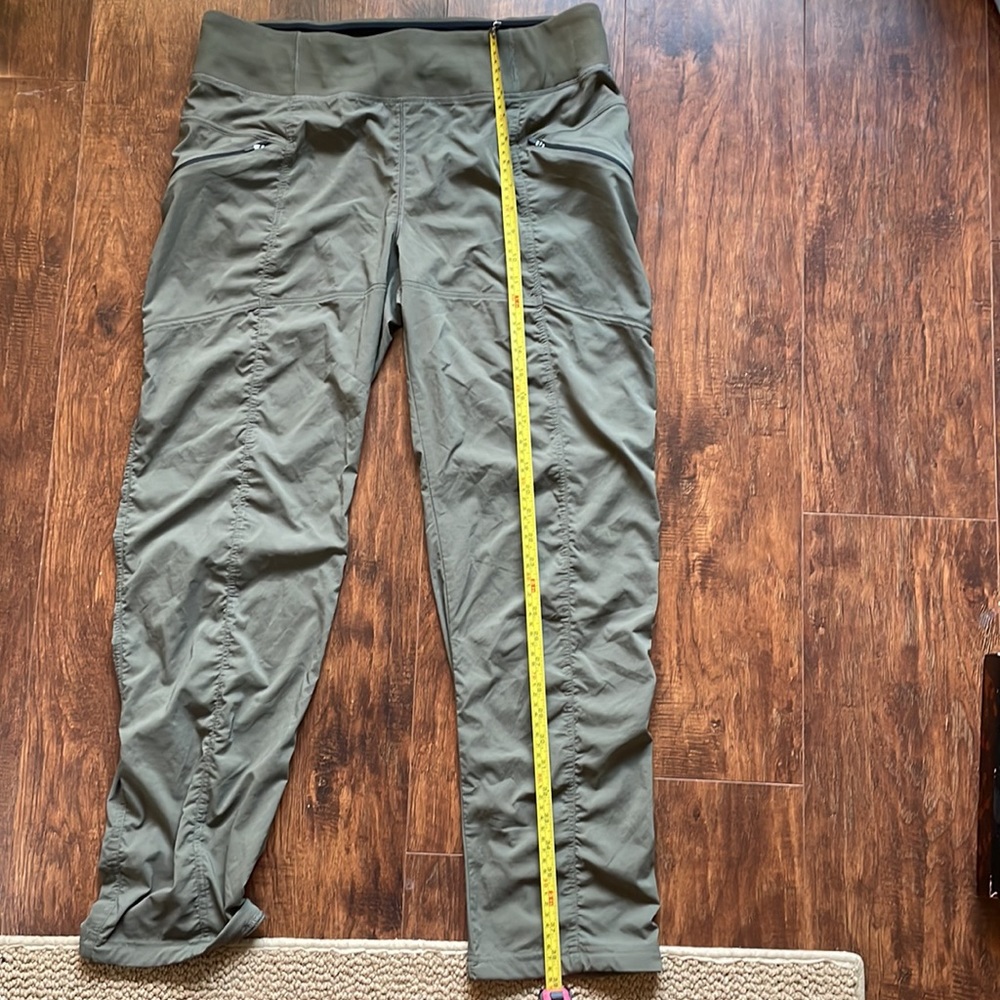 Prana Lightweight Quick Dry Adjustable Waist Ankles Pants Olive Green XL Joggers - Picture 10 of 11